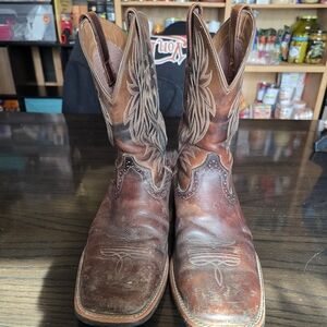 Ariat  11.5 D  Overlay Wide Square Toe Cowboy Riding BOOTS